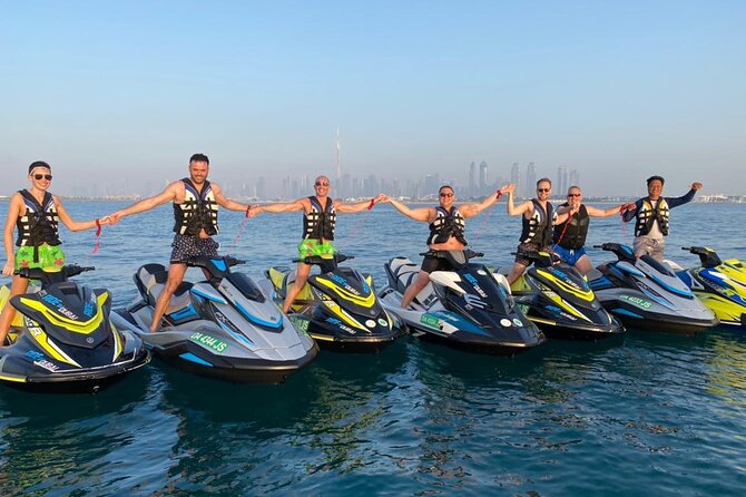 1 hour Jetski Tour - Burj Al Arab and Royal Atlantis - The Mina Seyahi Lagoon Segment: Yachts, Private Beaches, and Big-Water Energy