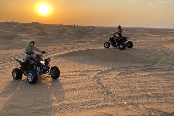 1 hour Quad Biking Experience with pick and drop - Quad biking in Sweihan desert, picked up from the Al Ain area