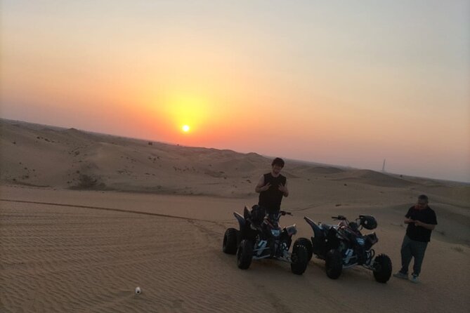 1 hour Quad Biking Experience with pick and drop - The desert route: dunes plus farms and camels