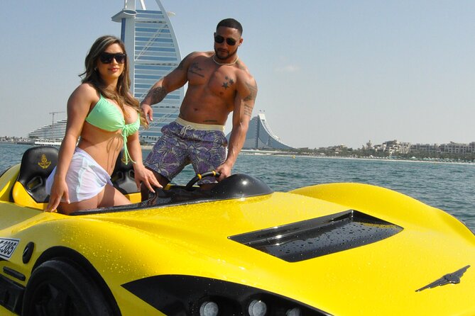 30 minutes Private Jet Car Experience with Burj Al Arab View - Arriving at Nemo WaterSports: Jumeirah Marina Setup