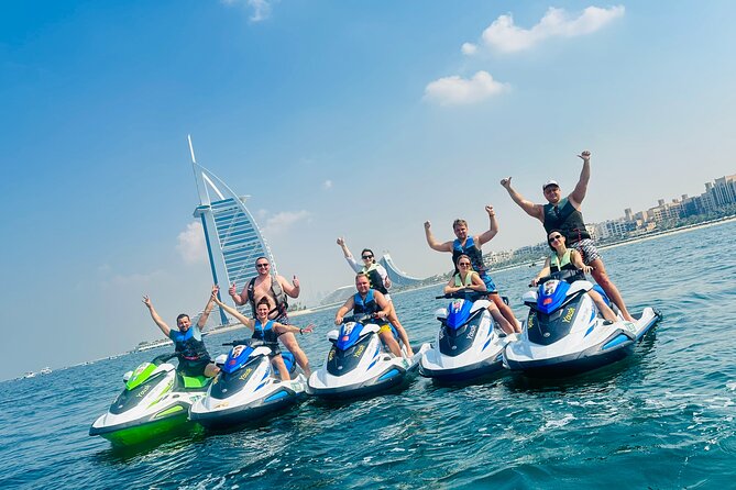 30Min Dubai Jet Ski Tour of Burj Al Arab with Free Ice Cream - The skyline route: Burj Al Arab, Kite Beach, Palm Jumeirah