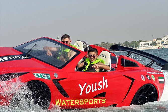 30Min Jetcar Dubai with Burj Al Arab Views-Free Ice Cream - Quick jetcar highlights for Burj Al Arab views