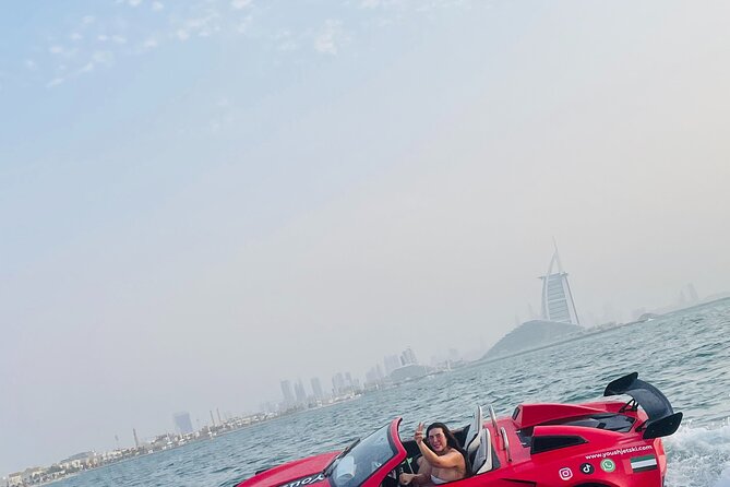 30Min Jetcar Dubai with Burj Al Arab Views-Free Ice Cream - Burj Al Arab and Burj Khalifa Views, Plus Real-World Photo Tips