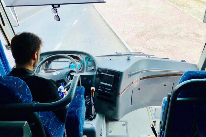 33 Seater Luxury Bus Rental Dubai - What you get on board: cooler, USB, music, and mic