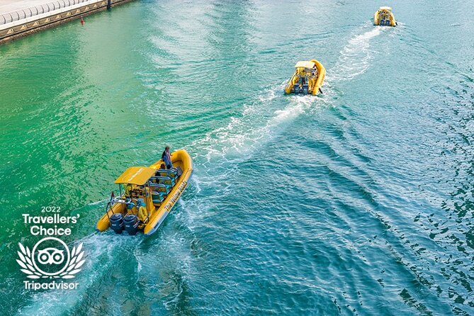 45-Minute Thrilling Speedboat Tour to Atlantis Hotel - Meeting the Yellow Boats at Dubai Marina, then right into speed