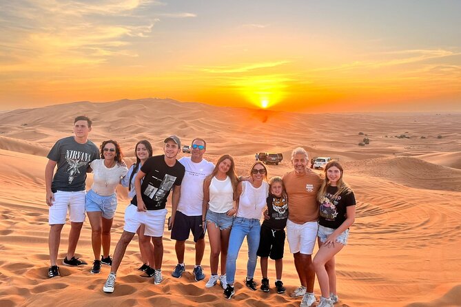 4X4 Dubai Desert Safari with BBQ dinner, Camels & Live Show - Into the desert from Dubai, with an air-conditioned 4WD