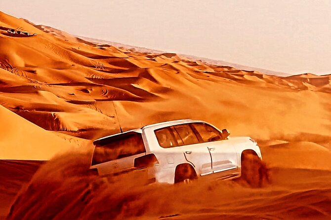 4x4 off-Road Desert Safari, Sandboarding, CamelRide, Veg & BBQ - Quick highlights to know before you go