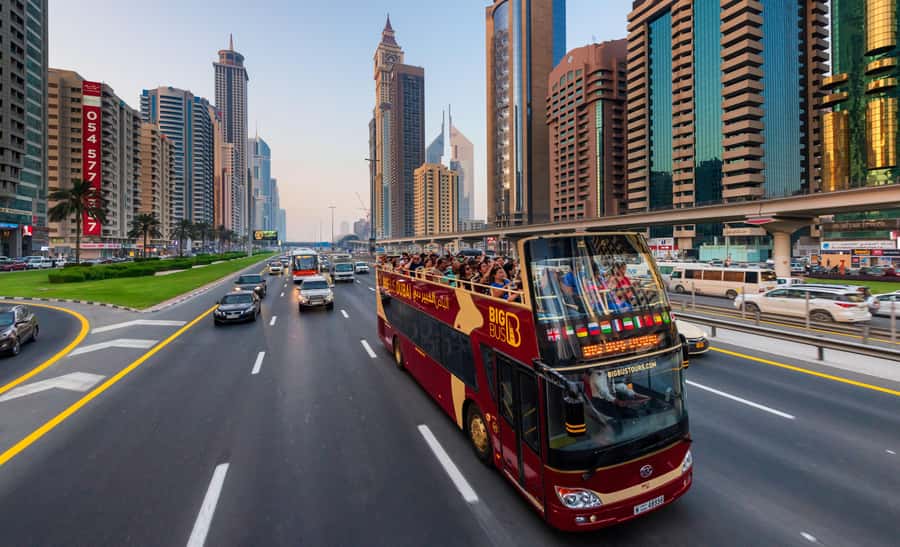 5-Day Pass: Hop-On Hop-Off, Lost World Aquarium, Dubai Frame - Dubai Frame Observation Deck (Old and New Dubai in One View)