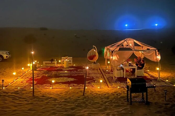 5 hours Private Desert Safari Setup in Dubai - Campsite time: camel riding, sandboarding, henna, and horse riding on request