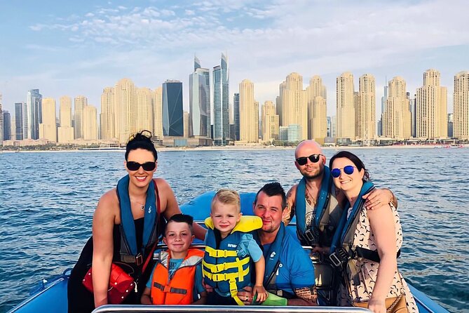 90 Minutes Speedboat Tour Dubai Marina, Burj Al Arab and Atlantis - Burj Al Arab from the water: that sail-like silhouette