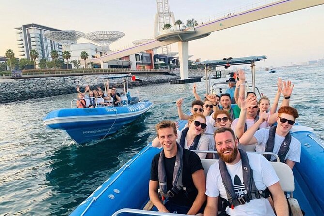 90 Minutes Speedboat Tour Dubai Marina, Burj Al Arab and Atlantis - The 30-knot ride through Dubai Marina’s canal