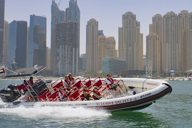 90 Minutes Speedboat Tour: Marina, Atlantis, Palm & Burj Al Arab - Dubai Marina and Cayan Tower: The Skyline Part Feels Like a Moving Postcard