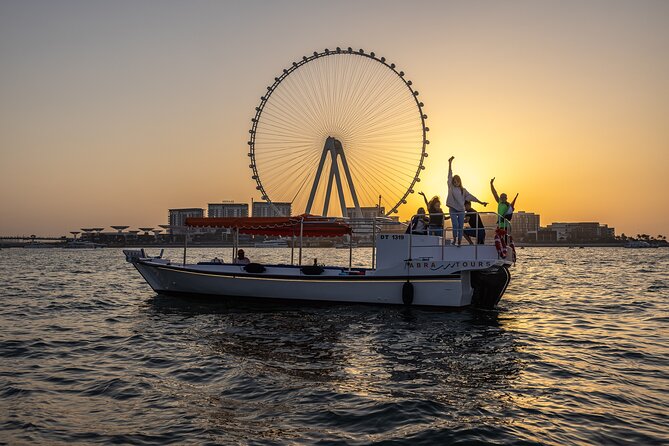 Abra Tours - Dubai Sightseeing Cruises - The 1-hour route: Marina skyline, JBR, Ain Dubai and Skydive Dubai