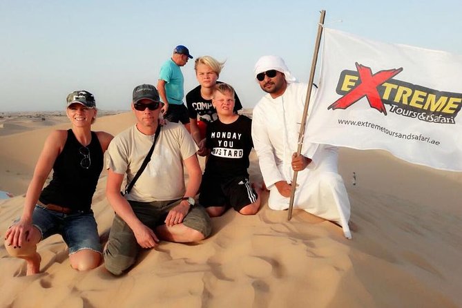 Abu Dhabi: 7-Hours Desert Safari with BBQ, Camel Ride & Sandboarding - A 2:30 pm start that buys you sunset timing and an easier day