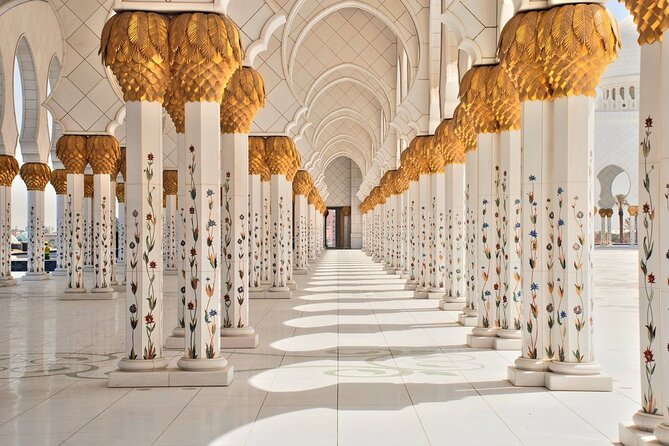 Abu Dhabi City, Sheikh Zayed Mosque & Ferrari World Tour with Transfers - Emirates Palace pass-by: why a quick look still works