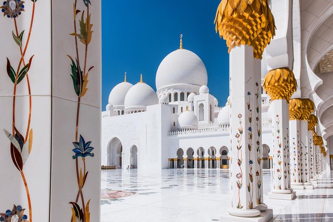 Abu Dhabi city tour & desert safari from Dubai - Etihad Towers, Emirates Palace, Corniche Road: the fast photo stop trio