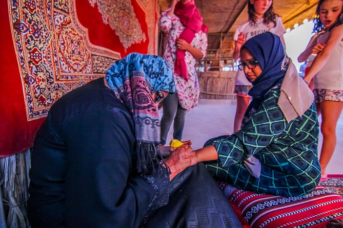 Abu Dhabi Evening Desert Safari with BBQ Dinner and all Camp Activities - Henna Tattoo: The Best Kind of Desert Souvenir