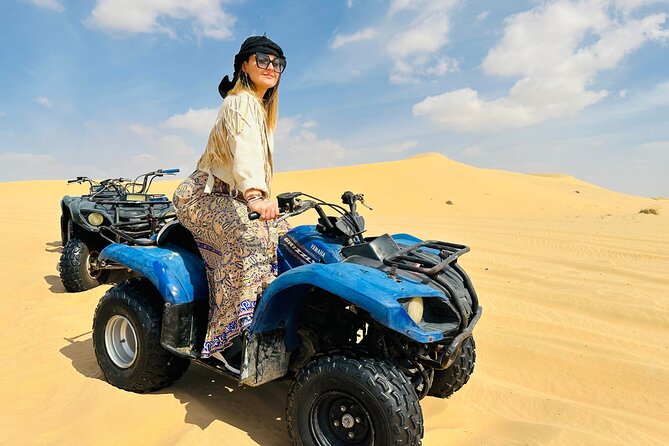 Abu Dhabi: Evening Desert Safari with Camel Ride, BBQ & Live Show - Dune bashing and the camel farm: the stop that sets the mood