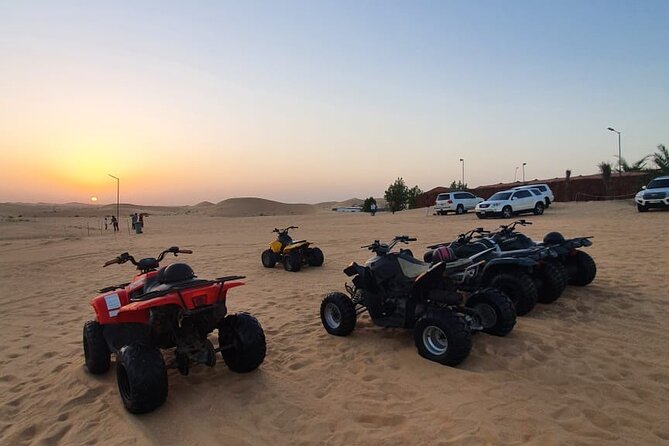 Abu Dhabi Half Day Desert Safari - Dinner Under the Desert Sky: BBQ, Dish Dash, Star Caging, and Performances