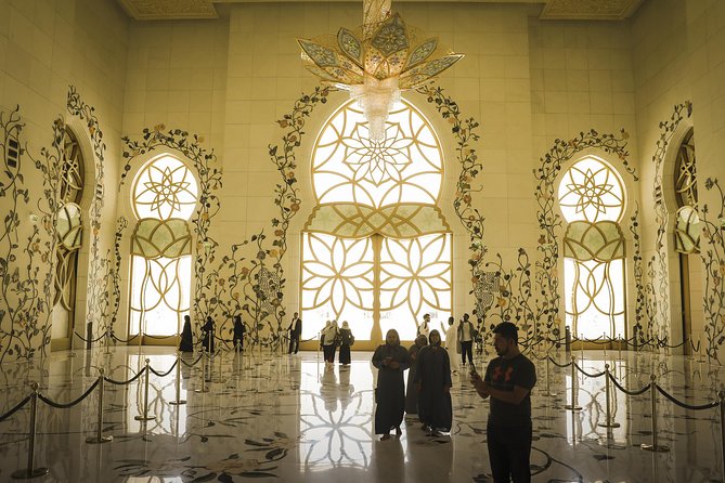 Abu Dhabi Sheikh Zayed Mosque Half-Day Guided Tour from Dubai - Marble, domes, and design clues you can spot fast