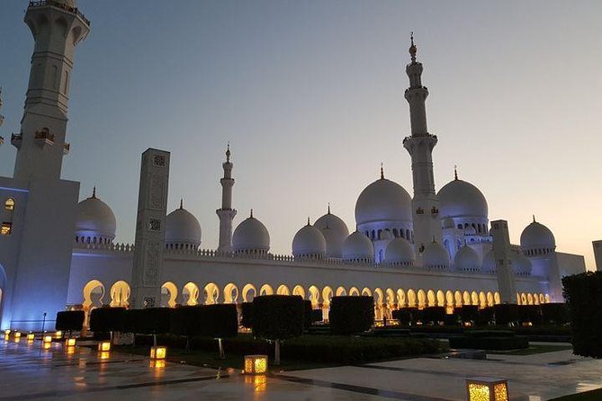 Abu Dhabi tour from Dubai small group with guide, Grand Mosque - Hotel Pickup From Dubai and the Drive Time Reality