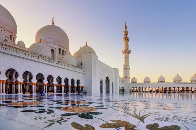 Abu Dhabi Tour from Dubai With Gold Coffee At Emirates Palace - Sheikh Zayed Grand Mosque, Including the White Marble Wow Factor
