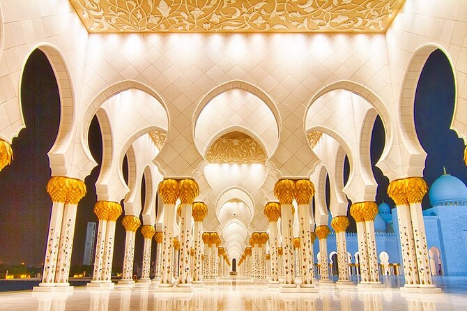 Abu Dhabi Tour Full-Day from Dubai small group with Grand Mosque - Emirates Palace and the Corniche skyline: luxury architecture and photo views