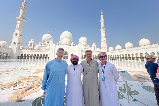 Abu Dhabi Tour Grand Mosque Heritage Village Emirates Palace - Sheikh Zayed Grand Mosque Center: peace, carpet, and smart timing