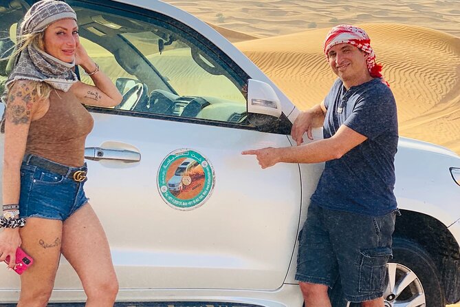Abudhabi Desert Safari - Sandboarding on the dunes, not just a try-it-quick session