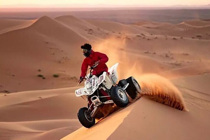 Adventurous Red Dune Desert Safari Deal with Quad Bike,Shows &BBQ - Bedouin-Style Camp, BBQ Buffet, and 8 Live Shows