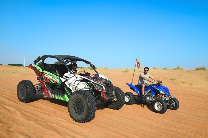 All in one Dubai Desert Safari ATV or Buggy Camelride BBQ Dinner - Key highlights if you’re booking this ATV or Buggy safari