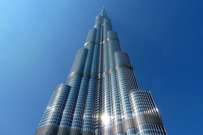 At the top burj khalifa dubai ticket with cafe treat - 555m views on the upper deck, then a terrace at 585m