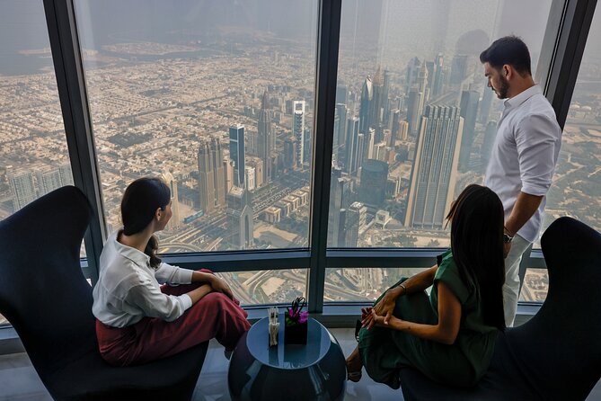 Burj Khalifa At The Top ticket with Optional Premium Access - Levels 124 and 125, two very different views of the same city