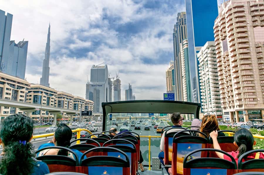 City Sightseeing Dubai Hop-On Hop-Off Bus Tour & Dhow Cruise - Lost World Aquarium for 2- and 3-day pass holders