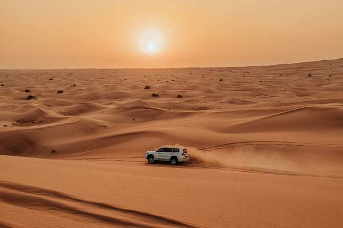 Combo:Deluxe Desert Safari with dinner + ATV self-drive/Quad Bike - The BBQ buffet dinner and the three shows under night sky