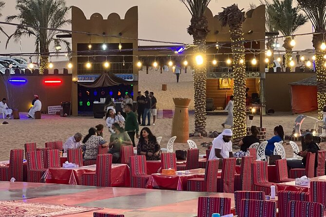 Desert Safari and Sandboarding with Dinner in Dubai - The shows: Tanoura, belly dance, and a fire moment