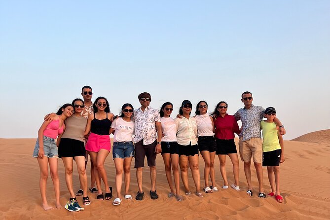 Desert Safari Dubai & Quad Bike with Dinner - Desert camp dinner: starter, open buffet, unlimited drinks, and three shows