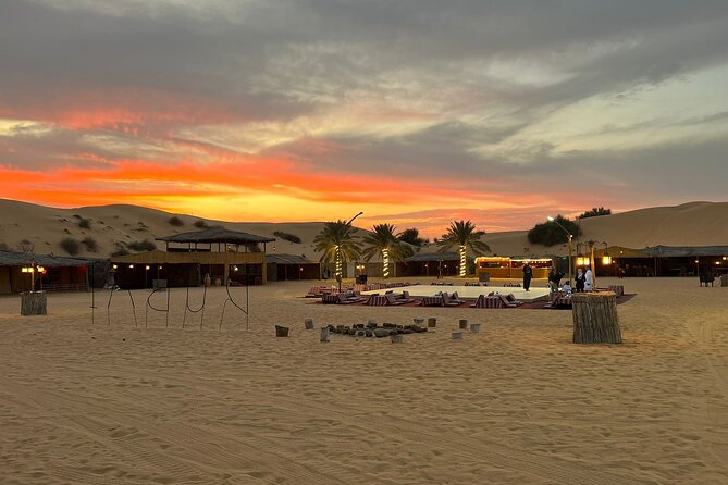 Desert safari Dubai with BBQ Dinner - The camp night: BBQ buffet, Tanura lighting, and belly dance