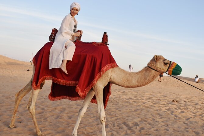 Desert Safari Dubai with Dune Bashing, Activities and Dinner - Arabic Traditional Costumes for Photoshoots, Without the Head Scarf