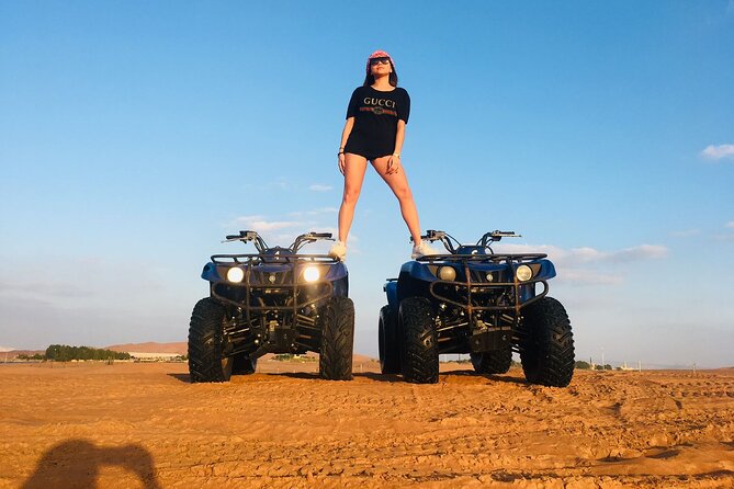 Desert Safari - Evening at Dubai + Quad Bike (ATV) 30 mins - Getting There: Air-Conditioned Pickup and a Real Time Budget