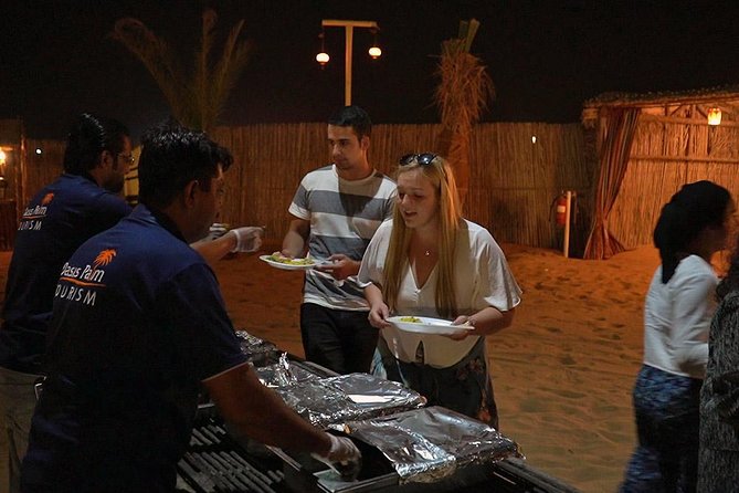 Desert Safari in 4X4 through Lahbab Desert with BBQ Dinner - BBQ dinner with veg options, plus what can affect the food experience