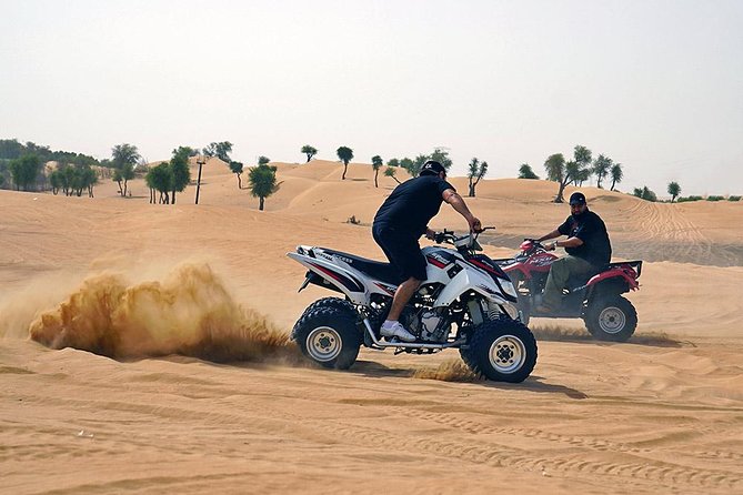 Desert Safari in 4X4 through Lahbab Desert with BBQ Dinner - The dune bashing session, plus quad biking if you want more