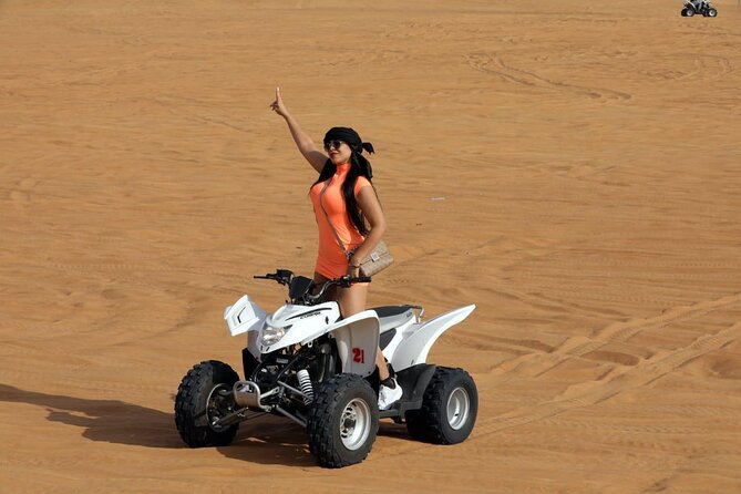 Desert Safari in Dubai - Land Cruiser Pickup, Red Sand Arrival, and Sunset Photo Time