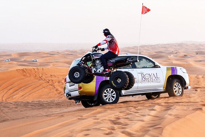 Desert Safari W/BBQ Dinner, Quad Bike, Camel Ride, & Sandboarding - What You Get for $85 in Dubai Desert Safari Value