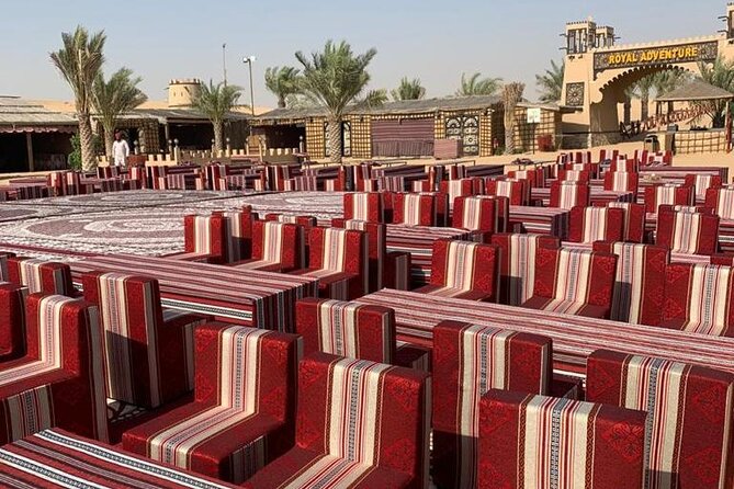 Desert Safari W/BBQ Dinner, Quad Bike, Camel Ride, & Sandboarding - Dinner Under the Stars: BBQ Buffet, Belly Dance, Tanoura, and Fire Show