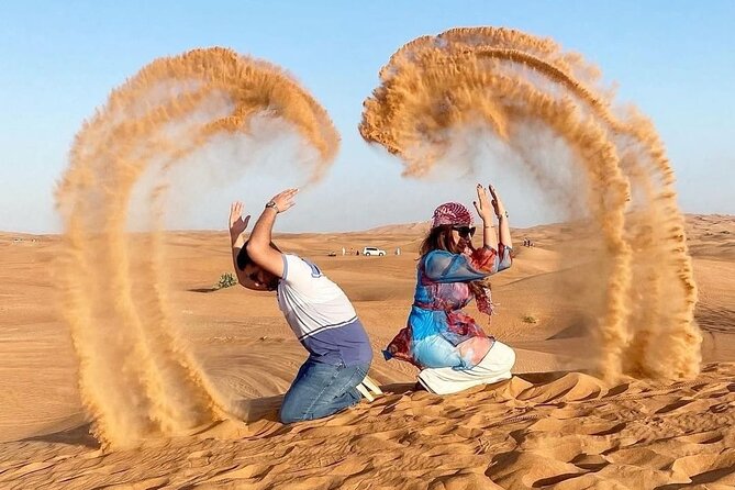 Desert Safari with 30 Minutes Dune Buggy on High Red Dunes in Dubai - Luxury 4x4 pickup: comfortable, but sharing means logistics