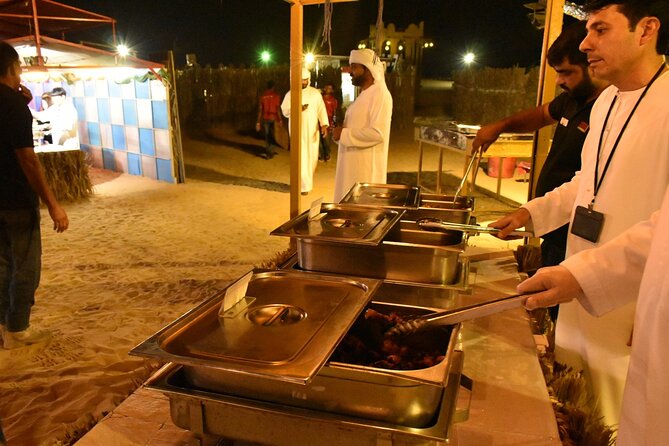 Desert Safari with BBQ Dinner from Dubai - Dinner in the Arabian buffet, plus soft drinks