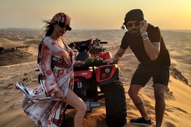 Desert Safari With BBQ Dinner, Quad Ride And And Sand-boarding - Shows Under the Stars: Tanoura, Belly Dancing, Fire Dance