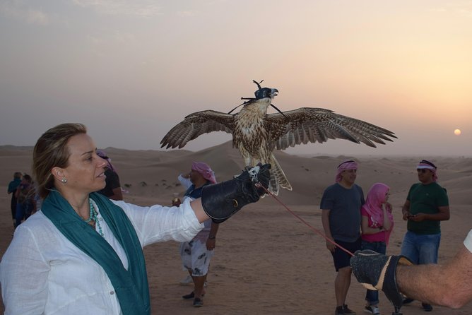 Desert Safari with BBQ Dinner - UAE Must Do - Camel farm, falcon display, and photo moments that matter