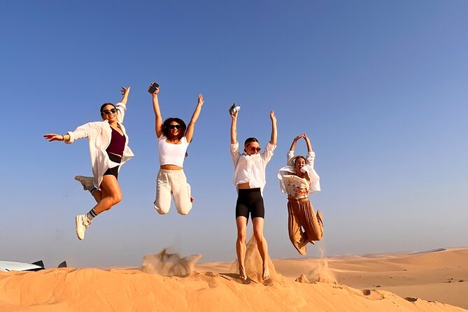 Desert Safari with Dune Bashing and Camel Ride plus Sand Boarding - Quick hits before you go